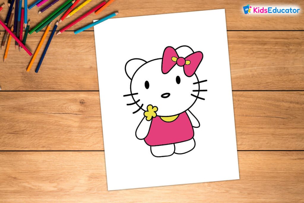 Hello Kitty Drawing and Coloring