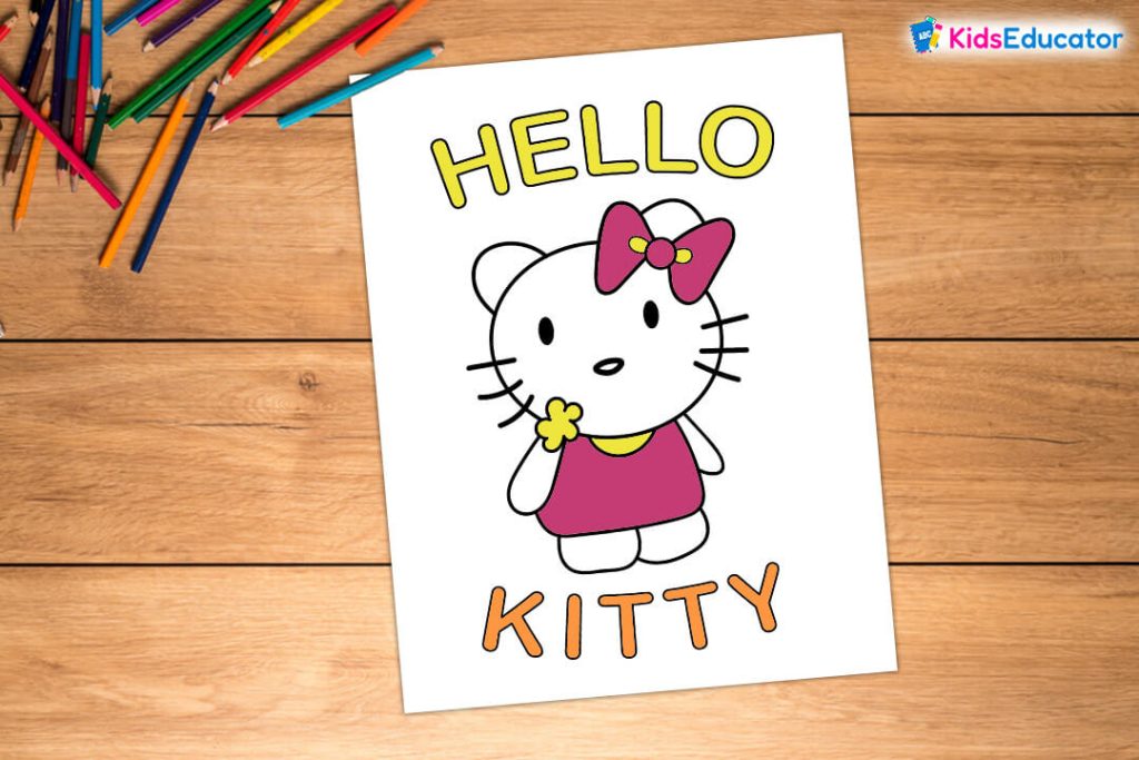 Hello Kitty Drawing and Coloring