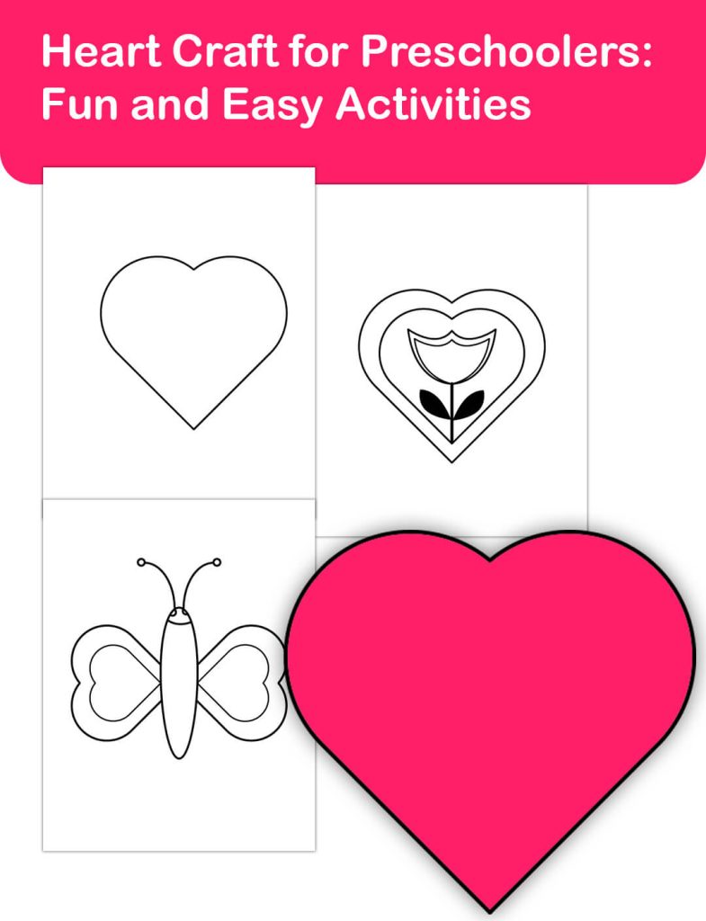 Heart Craft for preschool fun and easy activities