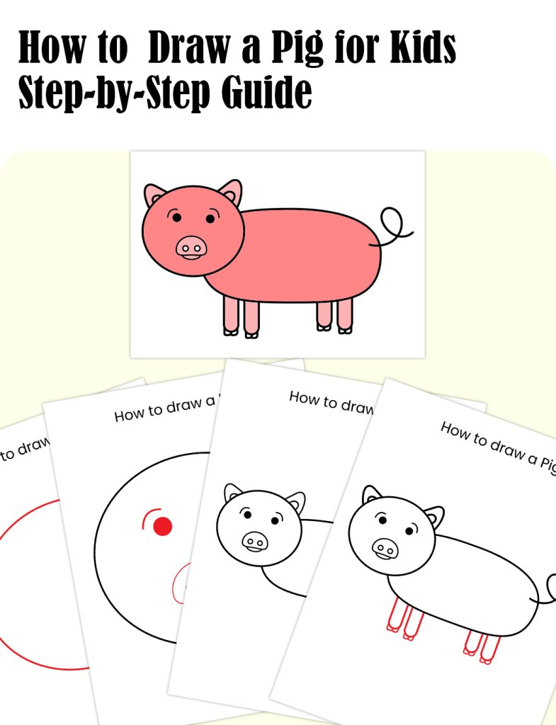 How to Draw A Pig