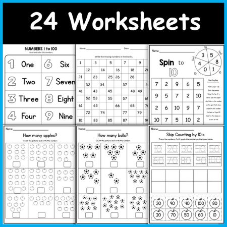 100th Day of School- Engaging Worksheets and Activities