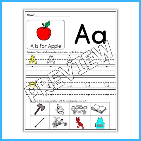 ABC Handwriting Practice Worksheets