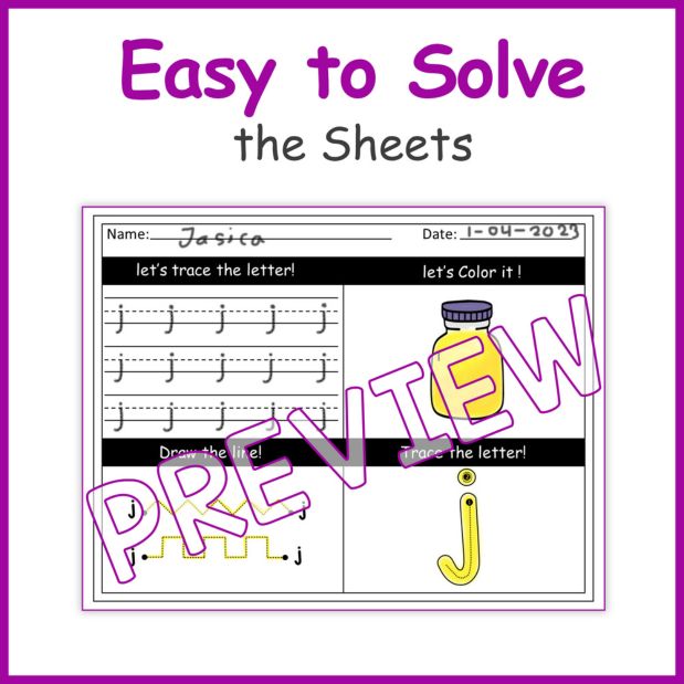 Alphabert letter tracing worksheets