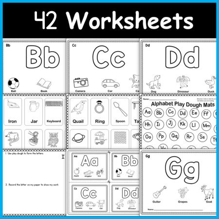 Alphabet Playdough Mats Workhsheet for Kids