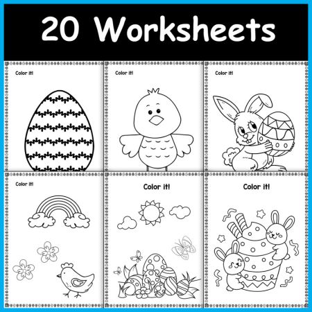 Easter Coloring Pages for Kindergarten Kids