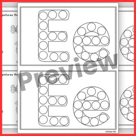 Letter E Alphabet Workbook