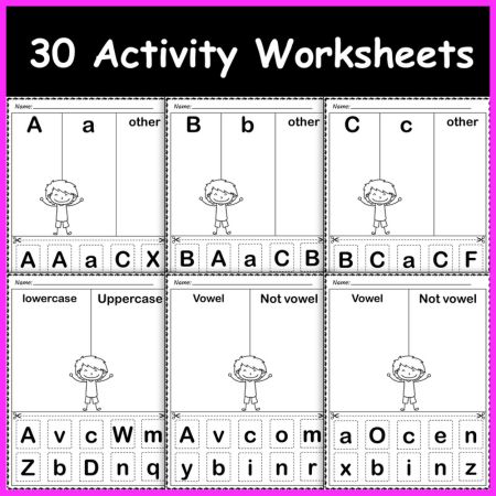 Literacy Center Alphabet Sort Activities and Letter Recognition