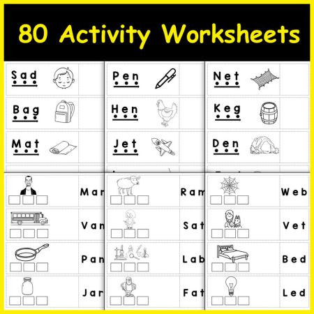 Reading CVC Words with Read and Reveal Cards