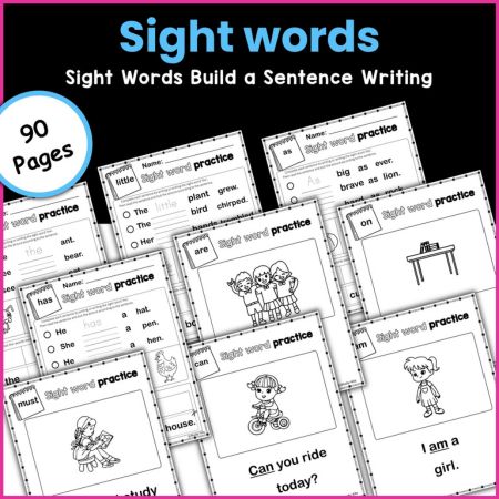 Sentence Repair Worksheets for Sight Words