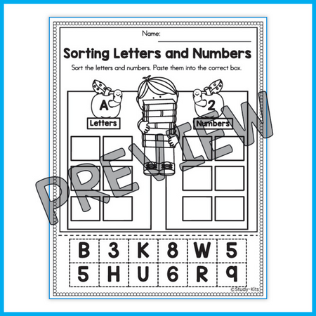 September Kindergarten Morning worksheets