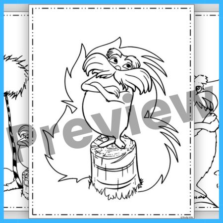 The Lorax Coloring Activities Worksheet