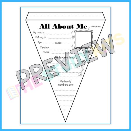 All About Me Pennant