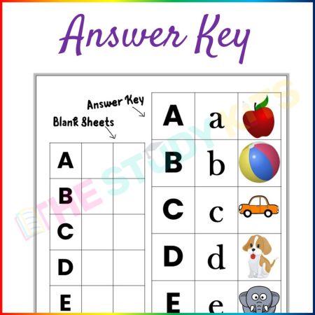 Alphabet Matching Mats worksheet for kids