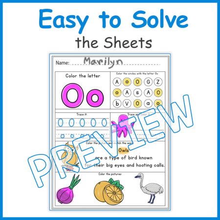 Alphabet Worksheet for kid