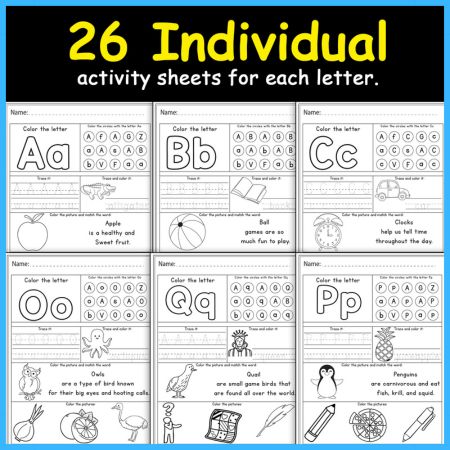 Alphabet Worksheets Letter Recognition and more