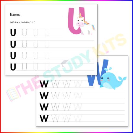 Animal ABCs- Uppercase Letter Tracing worksheet