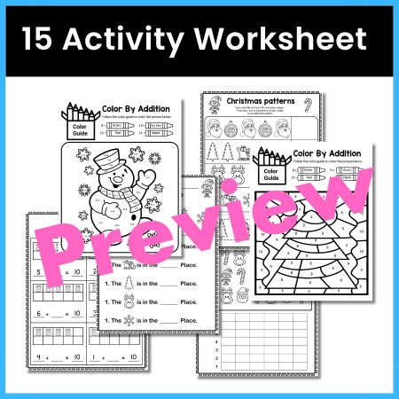 Christmas Math Activities Worksheet