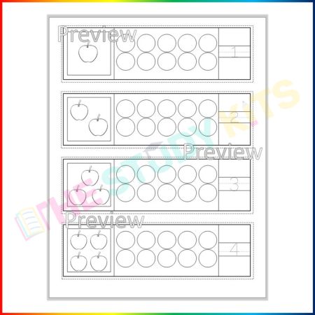 Counting, Tracing Numbers 1-10 with Math Tools