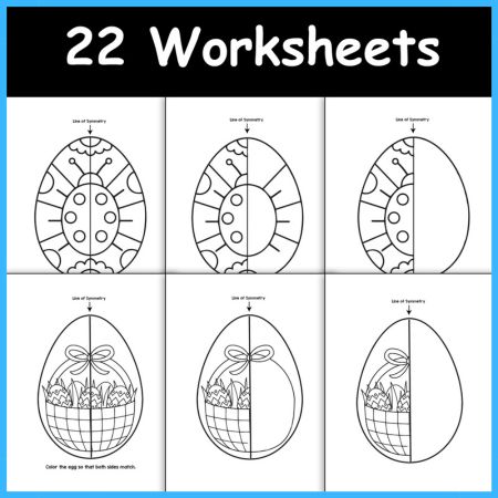 Easter Egg Symmetry Fun- Drawing Activity