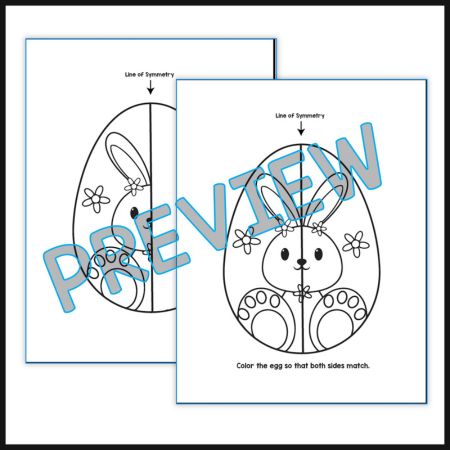 Easter Egg Symmetry Fun Drawing Activity