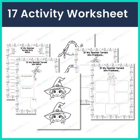 Halloween Activity and Fall Writing worksheet