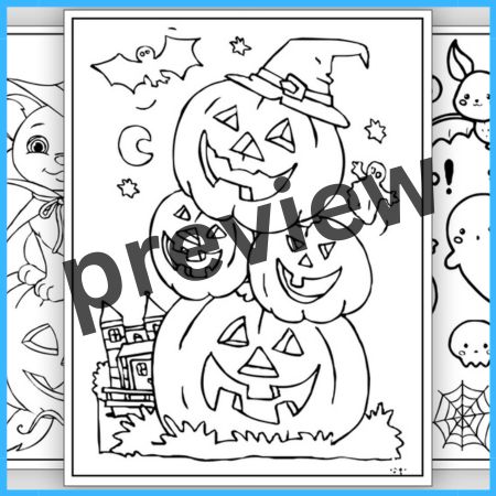 Halloween Coloring Worksheet