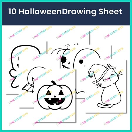 Halloween Drawings with Simple Shapes