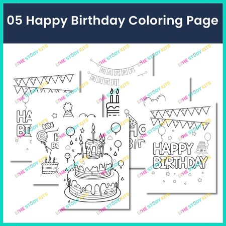 Happy Birthday Coloring Pages