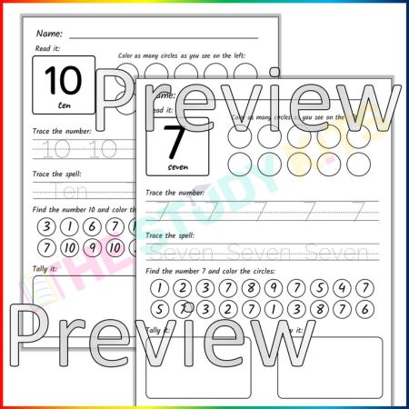 Number Recognition and Counting (1-20)