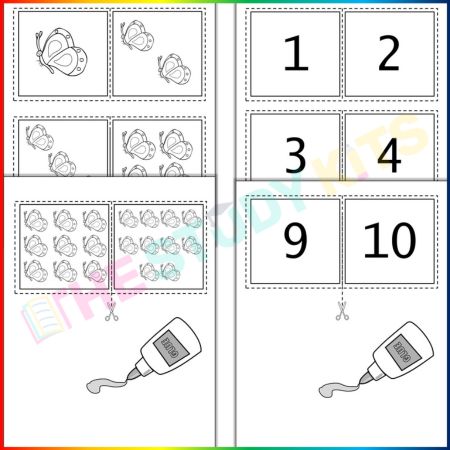 Number and Quantity Matching Game 1-10 activities