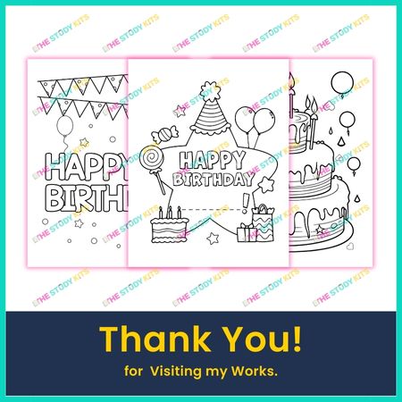 Printable Happy Birthday Coloring Pages