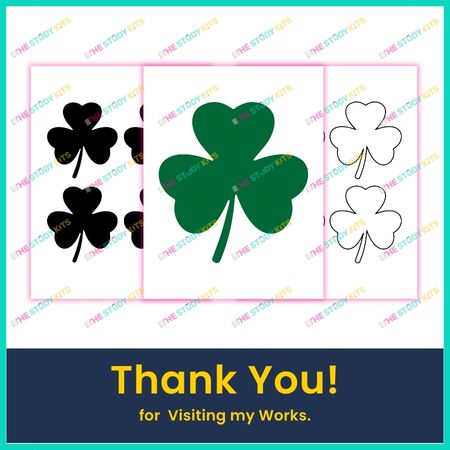 Printable Shamrock Drawings for Kids