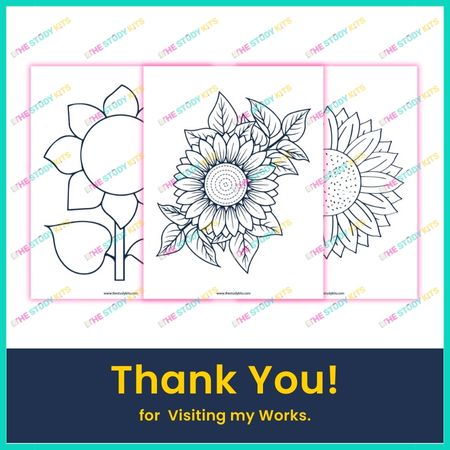 Sunflower Stencil Template worksheet