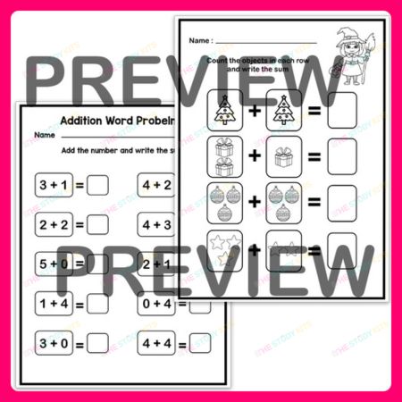 Addition and Subtraction Worksheets for Kids