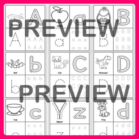 Alphabet and Numbers Tracing Morning Worksheets