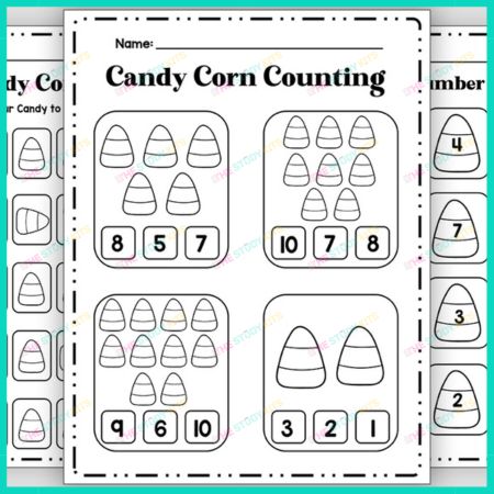 Candy Corn Fall Math Activities worksheet