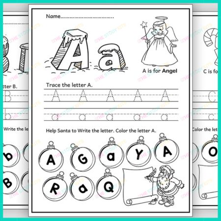 Christmas ABC Letter Tracing and Color book