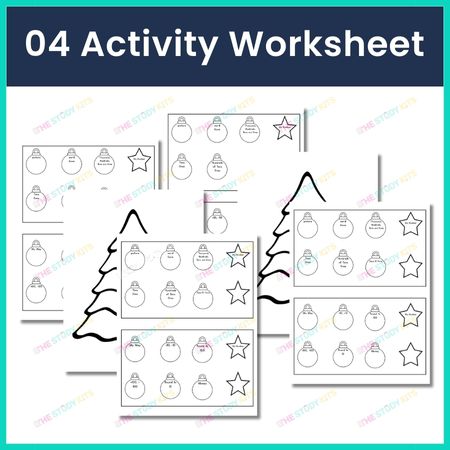 Christmas Craft with Tree Math Activities worksheets