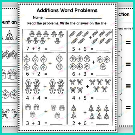 Christmas Math- December Morning Work