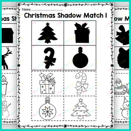 Christmas Shadow Matching Activities