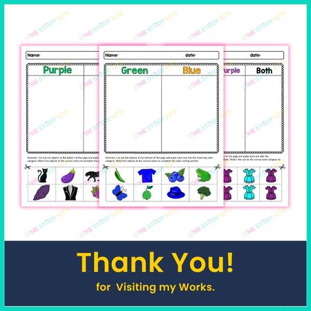 Color Sort Game Activities worksheets