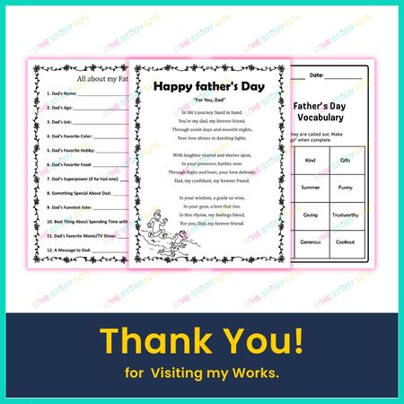 Father's Day Poems & Activities