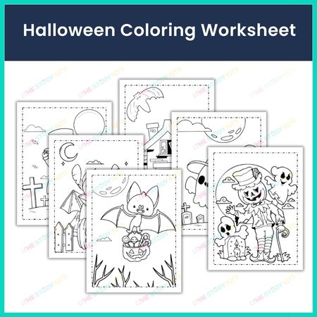 Halloween Coloring Activities worksheet