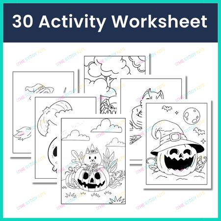 Halloween Vibes Coloring Book for Kids