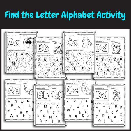 Letter Recognition with Bingo Marker Game