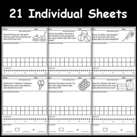 Math Word Problems worksheets