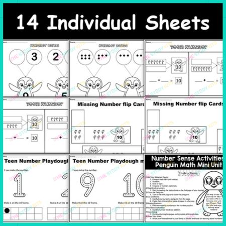 Penguin Math Mini Unit worksheet