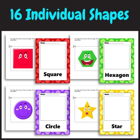 Preschool Interactive 2D Shapes Book