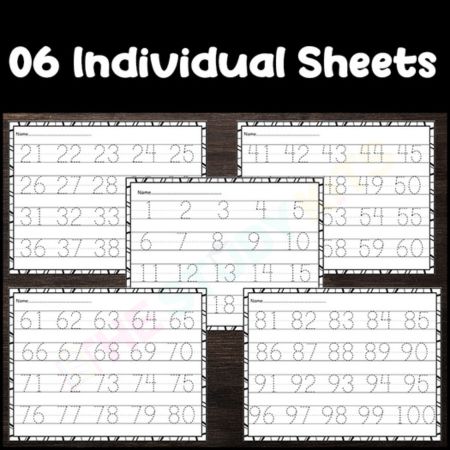 Printable Number Tracing Worksheets