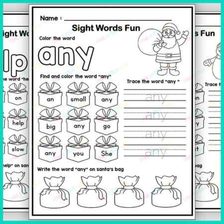 Sight Word Practice Worksheets